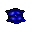 small blue pillow